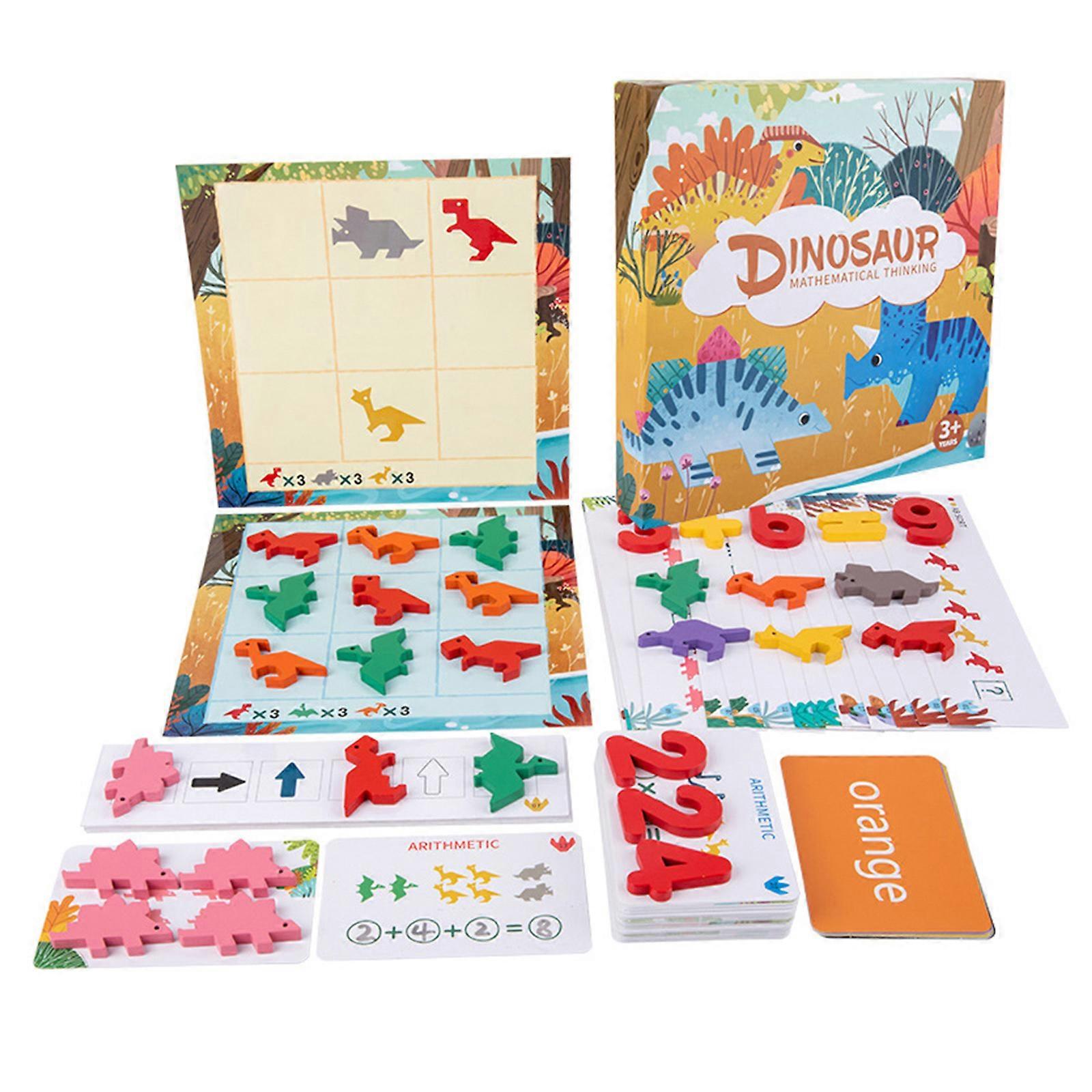 Kids Simulation Matching Shape Interactive Dinsoaur Matching Toy Portable Game