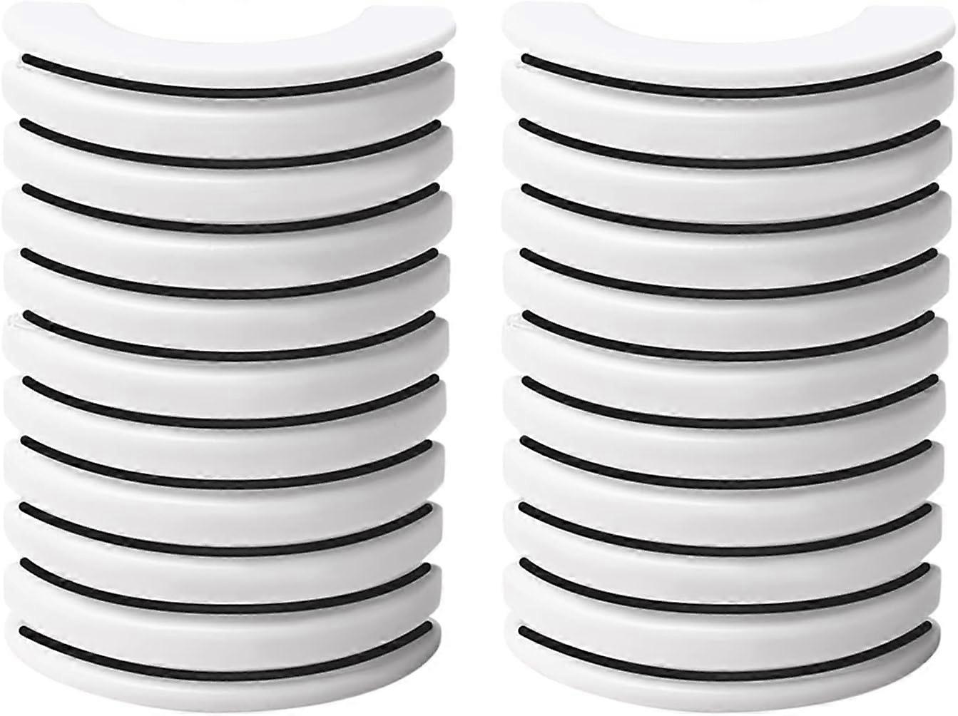 Replacement Tape Strips 20PCS,Traceless Adhesive Strips For Self Adhesive Type 3D False Eyelashes Reusable,Black