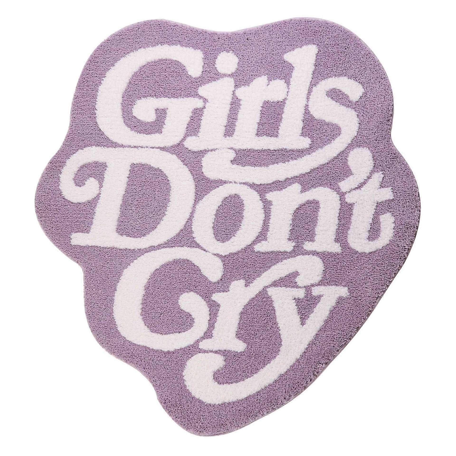 Girls Don't Cry Bathroom Rugs Mat Shaggy Large Non-Slip Bath