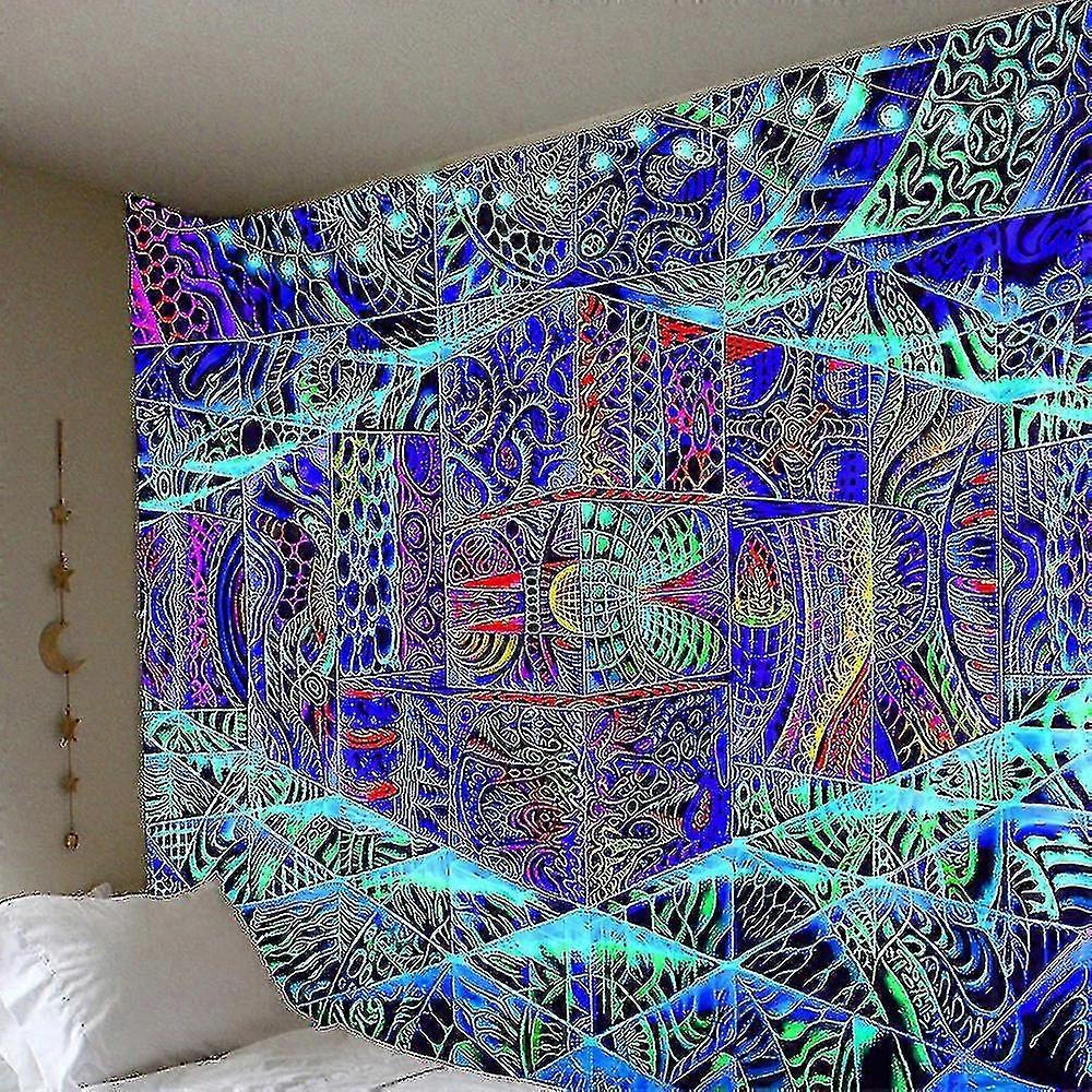 Psychedelic 3d Space Trippy Tapestry Wall Hanging Bedspread Home Room Decor