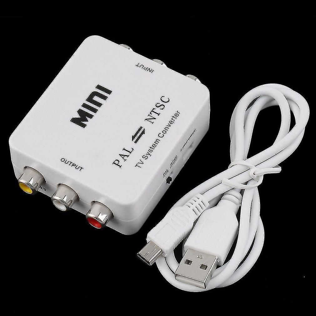 Pal Ntsc Secam à Ntsc Pal Tv Video System Converter Switcher Adapter Nouveau
