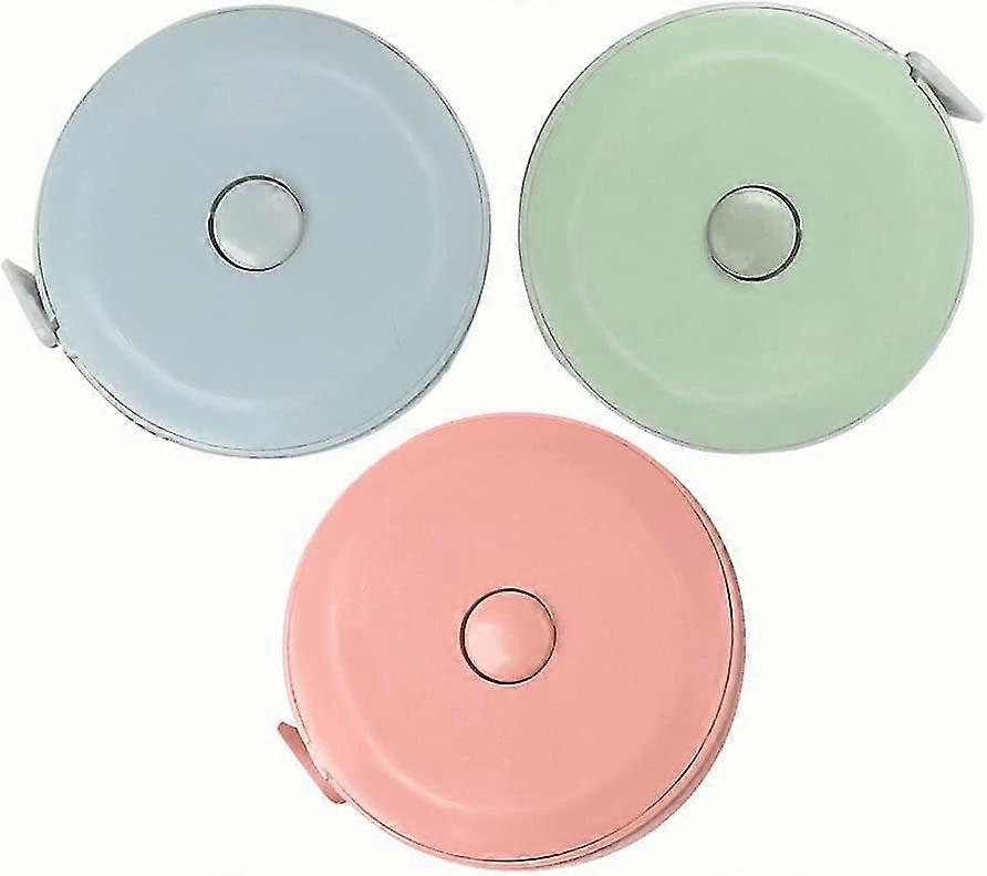 Soft Tape Measure For Body, Double Scale Soft Tape Round Tape Measure For Clothes(6pcs, Blue And Pink And Green)