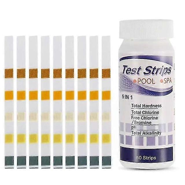 50pcs Multipurpose Chlore Ph Test Strips Spa Piscine Eau Testeur Papier