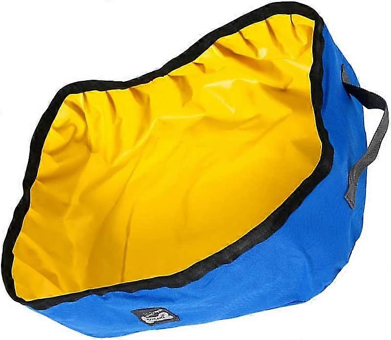 Portable Cat Litter Box Waterproof Cat Litter Box For Traveling Home Use (blue)