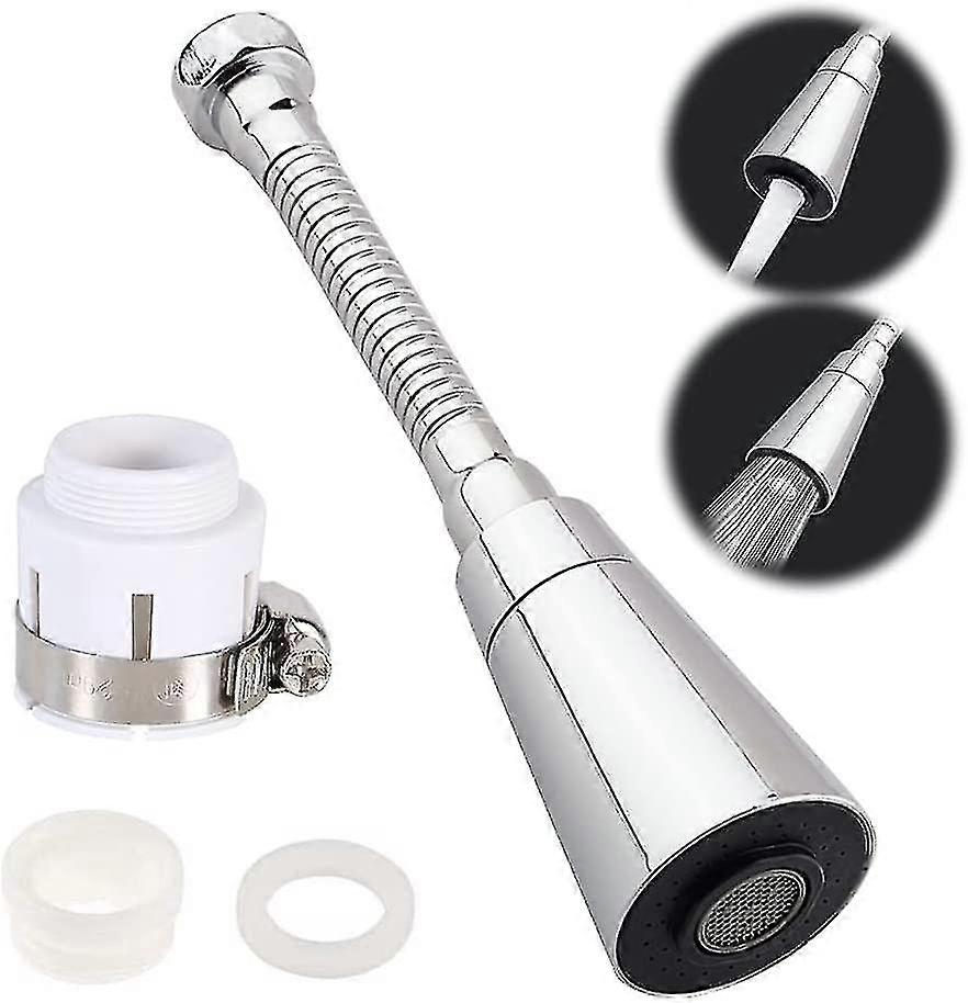 360 Degree Rotating Faucet Aerator, Water Saving, Ventilated Spray And Shower Spray, Two Water Modes Wyed-02