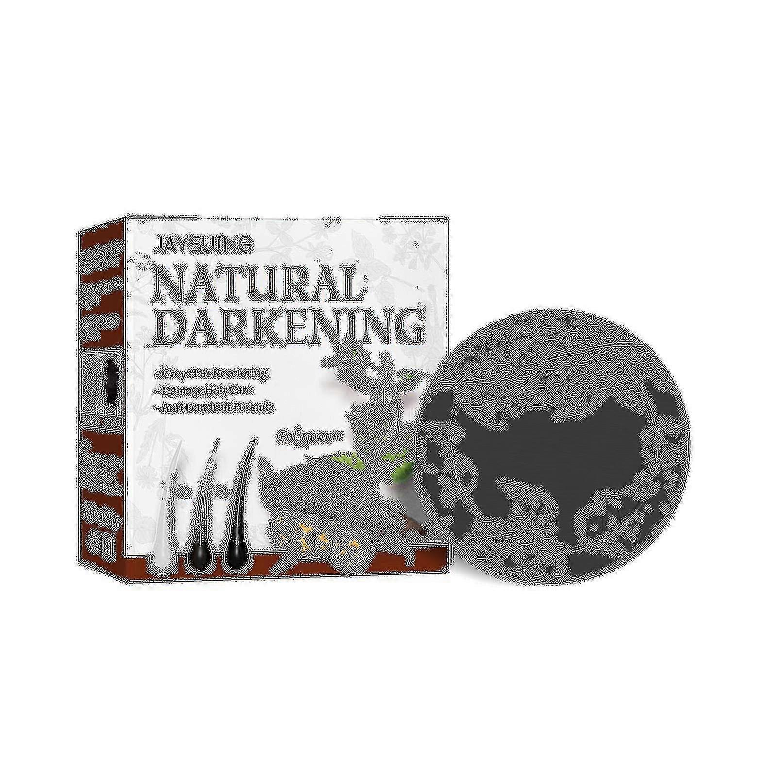 Jaysuing Shampooing Savon Polygonum Multiflorum Essence Repair Naturel Cheveux Noirs Hydratant Doux Cheveux Shampooing Savon