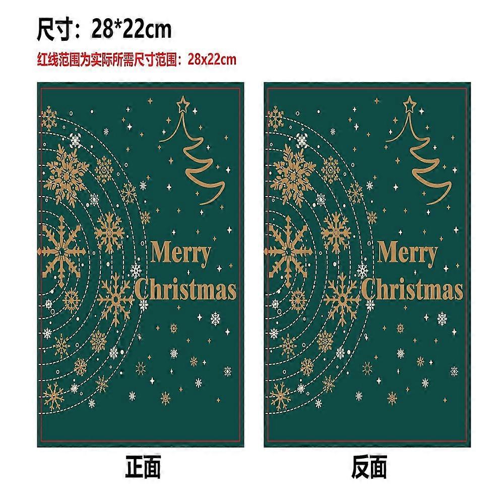 Cloth Book Cover Notebook Wraps Rectangle Snowflake 280x220mm