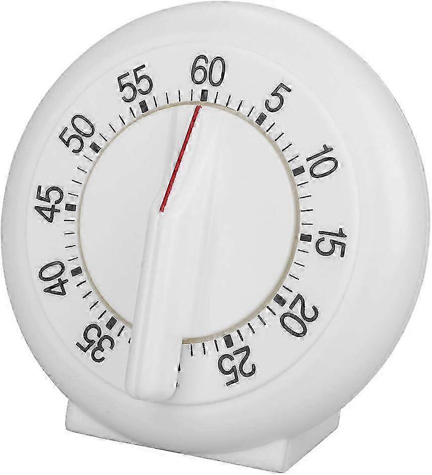 Itchen Timer, Mechanischer Timer 60 Minuten Countdown Alarm Erinnerung Weiß Runde Form Timer Küche Kochring
