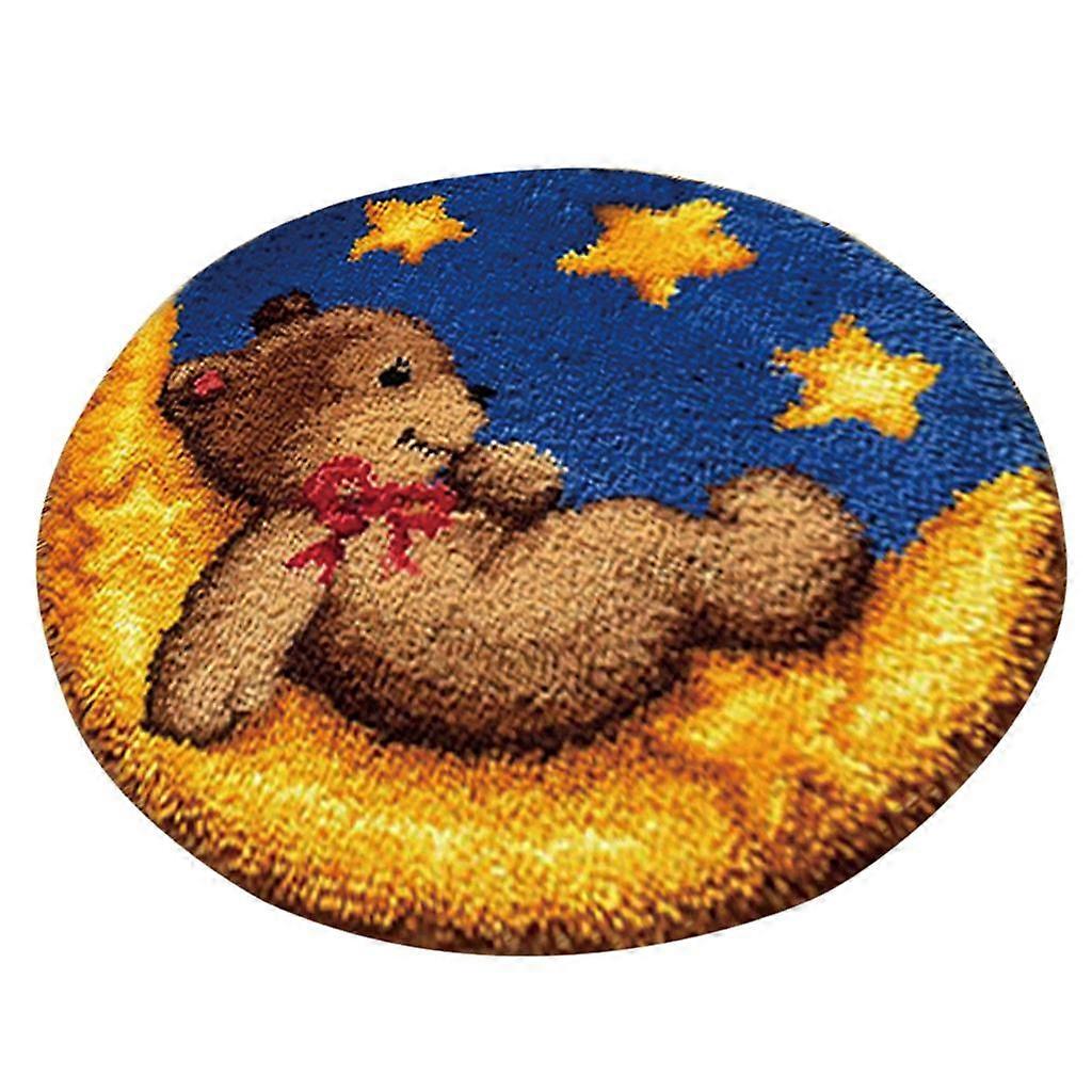 Latch Hook Kits Carpet Latch Hooking Rug Kits Cushion Embroidery Toy Bear