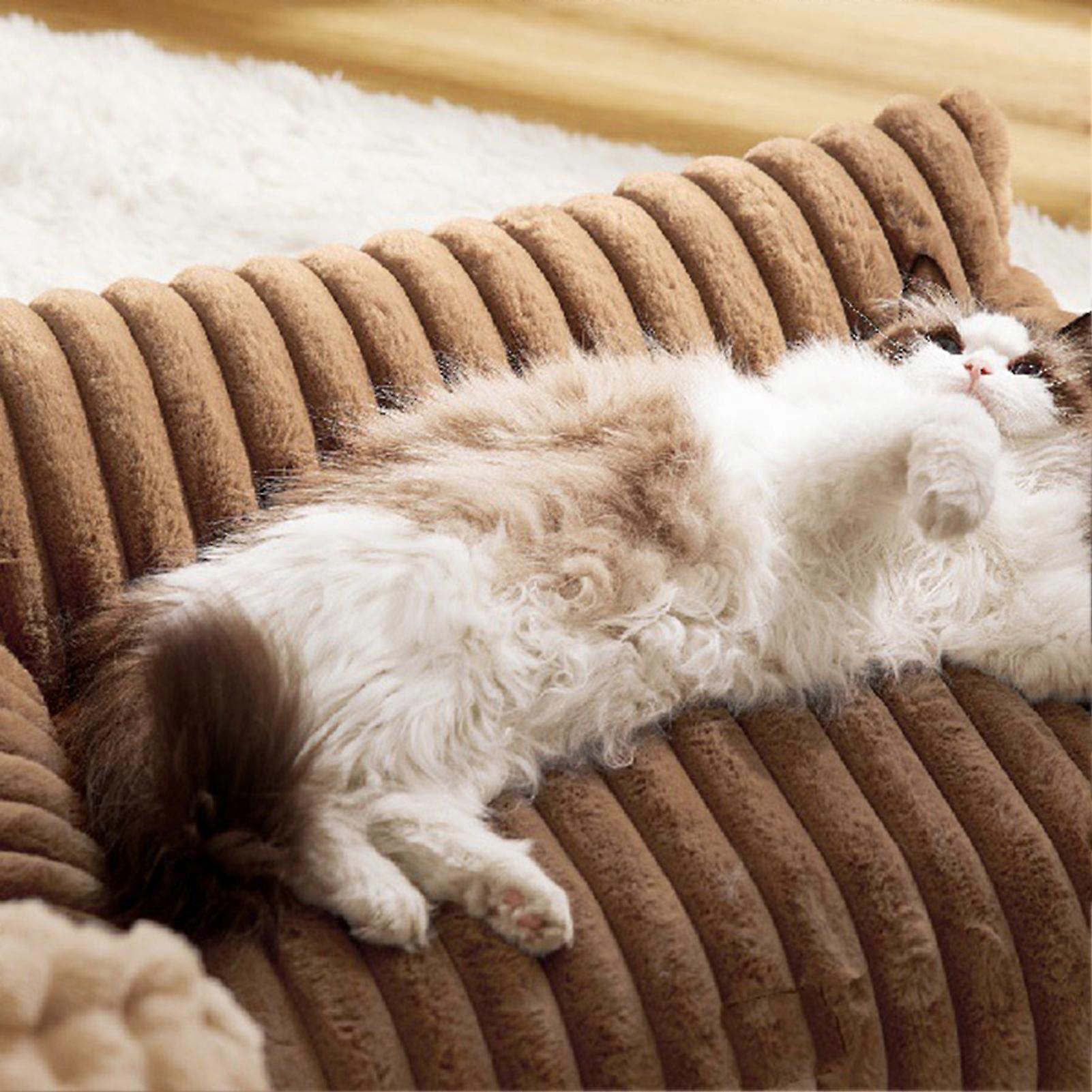 Cat Couch Bed 76x51x25cm Soft Pet Sofa with Non-Slip Bottom