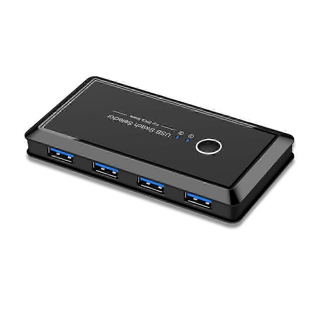 Computer Switcher Computer Share Printer Usb3.0 Share 4 Out 2 In Switch Multifunction Convenient Ad