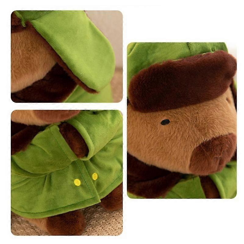 Capybara Plush Capybara Soft Doll In Coat And Hat 30cm Capybara Stuffed Toy Soft Capybara Plush Doll Pillow For Sofa Bedroom Car