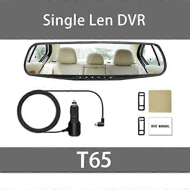 4.3 Inch Rear View Mirror Driving Recorder Full HD Screen Car DVR 1080P Resolution Dual Camera Recorder Parking Monitoring