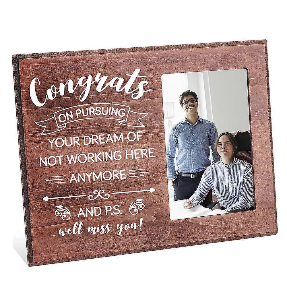 MDF Wood Photo Frames for Tabletop Display Photo Frame Rectangle Word 195x255x12mm
