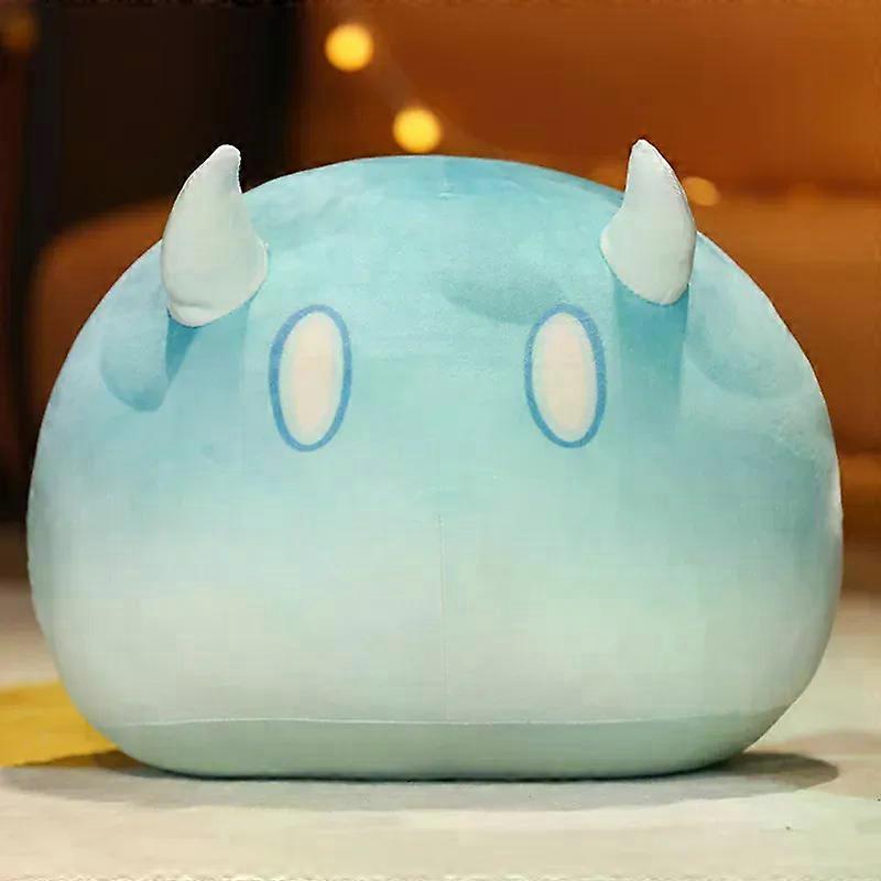35-45 سنتيمتر Kawaii Genshin Impact Slime لعبة أفخم لعبة محشوة كرتون Geo Cryo وسادة نوم الطفل هدية لطيفة فتاة ديكور غرفة الطفل