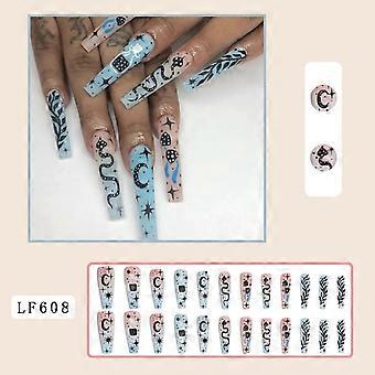 Divers motifs Press-On Nails Com Jelly Glue Modèle