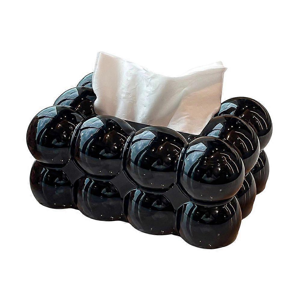Tissue Box Storage Holder Large Capacity Spring Design Easy to Use Luxury Home Tissue Paper Organizer Desktop Decor