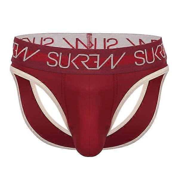 SUKREW V丁字裤 勃干迪/奶油色 |男士内衣 |男士丁字裤