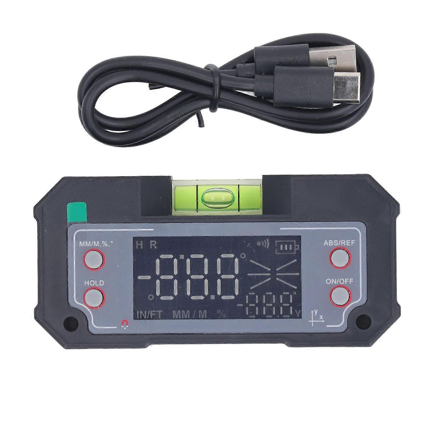 Digital Angle Gauge Magnetic Leveler Level Finder Protractor Bevel Inclinometer 4 X 90 Degree Measur