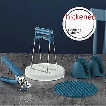 Anti-Scalding Clip Plate Lifter Bowl Clip Rutschfester Tellerheber Schüssel Clip Edelstahl Teller Clip Küche Artefakt Haushalt