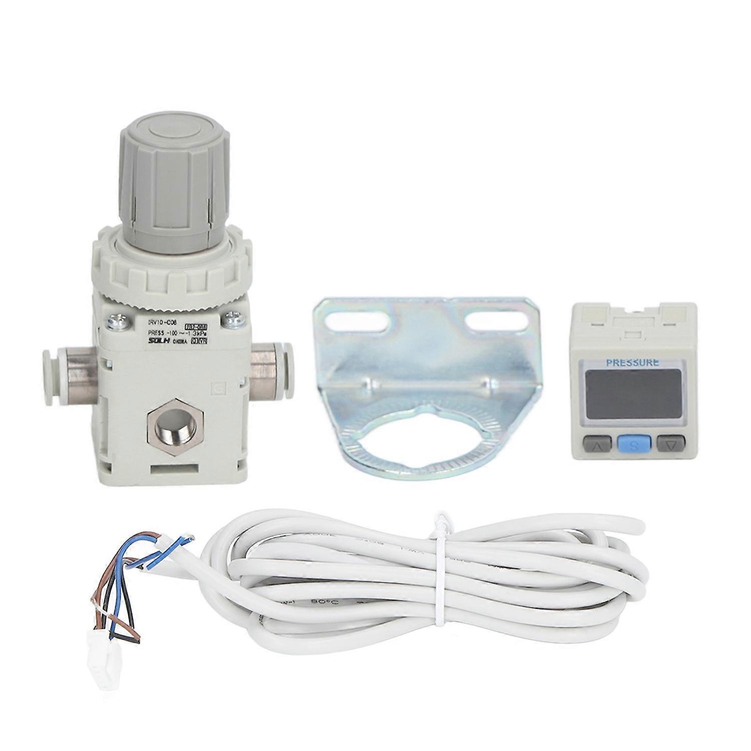 Air Pressure Regulator ABS SMC Miniature Compressed Air Regulator with Digital Display Pressure Gaug