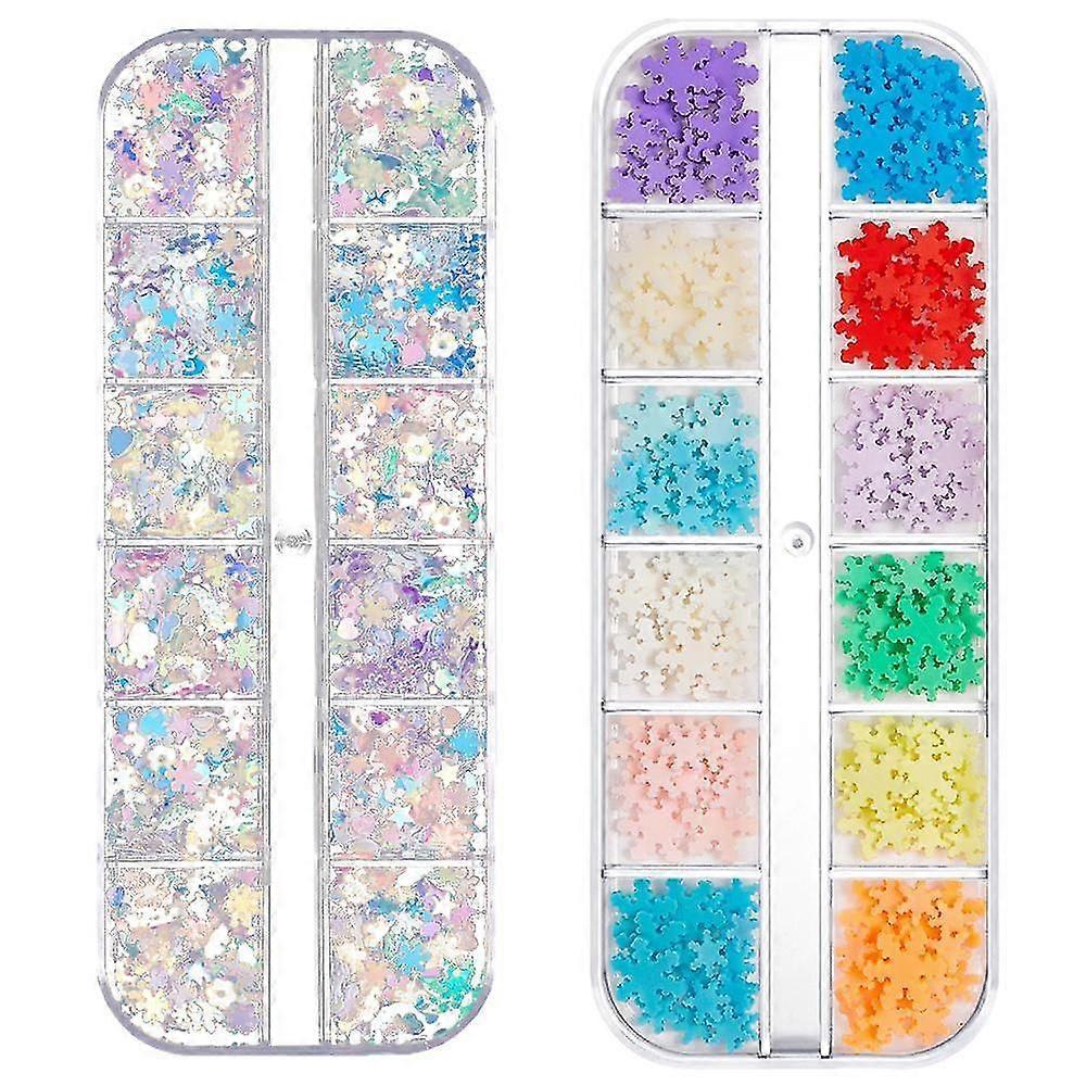 Colored Sequins Nails Art, Glitters Thin Paillette Flakes Stickers ,christmas Nail Decals