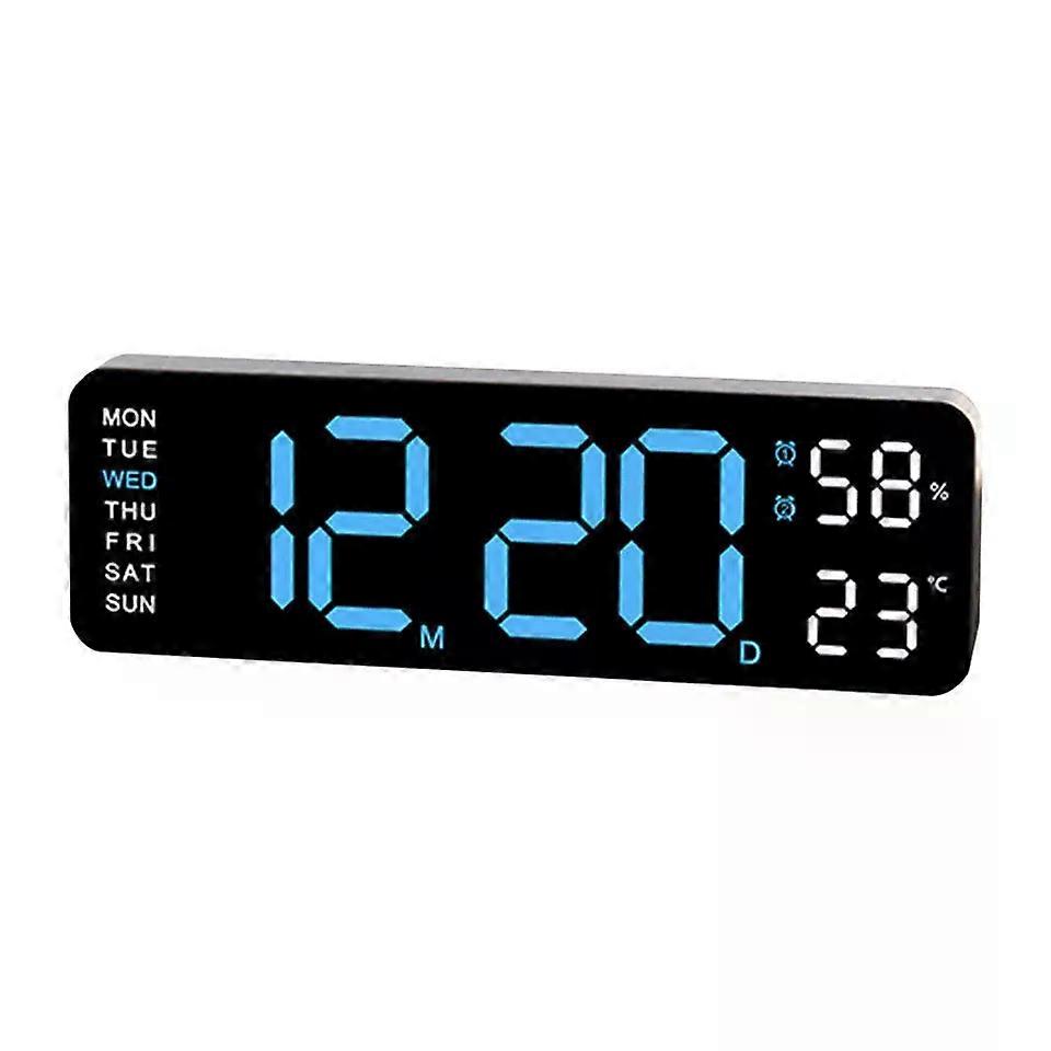 Digital LED Large Display Wall Desk Alarm Clock With Calendar Temperature Date