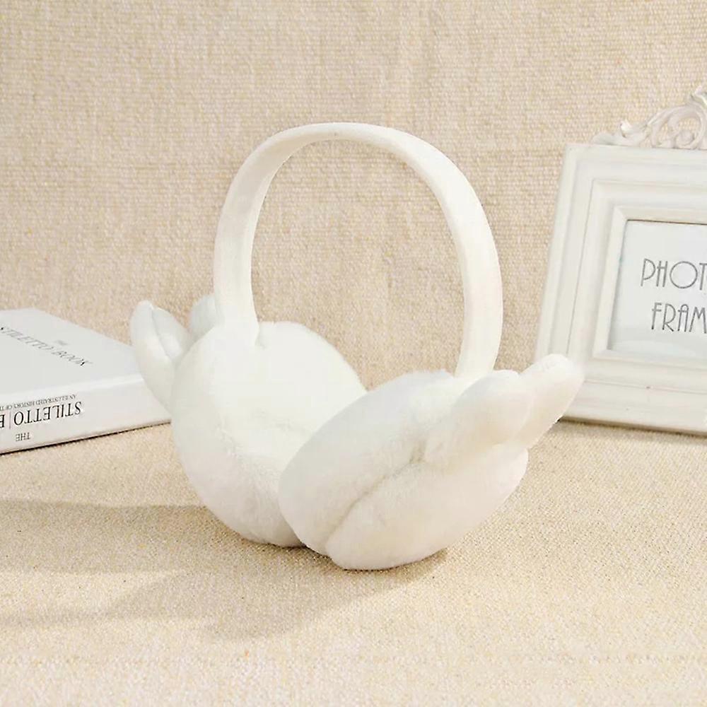 Mignon Lapin Filles Cache-oreilles Épais En Peluche Pliable Cache-oreilles Enfants Hiver Chaud Cache-oreilles3-8 ans