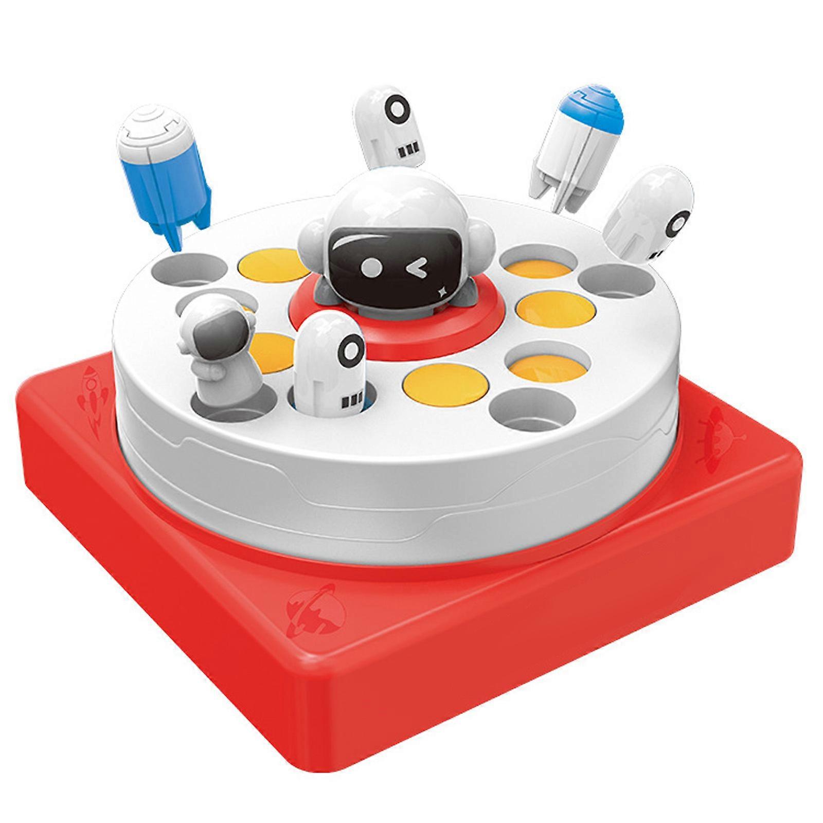 Interactive Astronaut Game for Kids Aged 4-8 Fun Family Board Game Colorful Astronaut Popping Up Game Magnetic Fishing Red