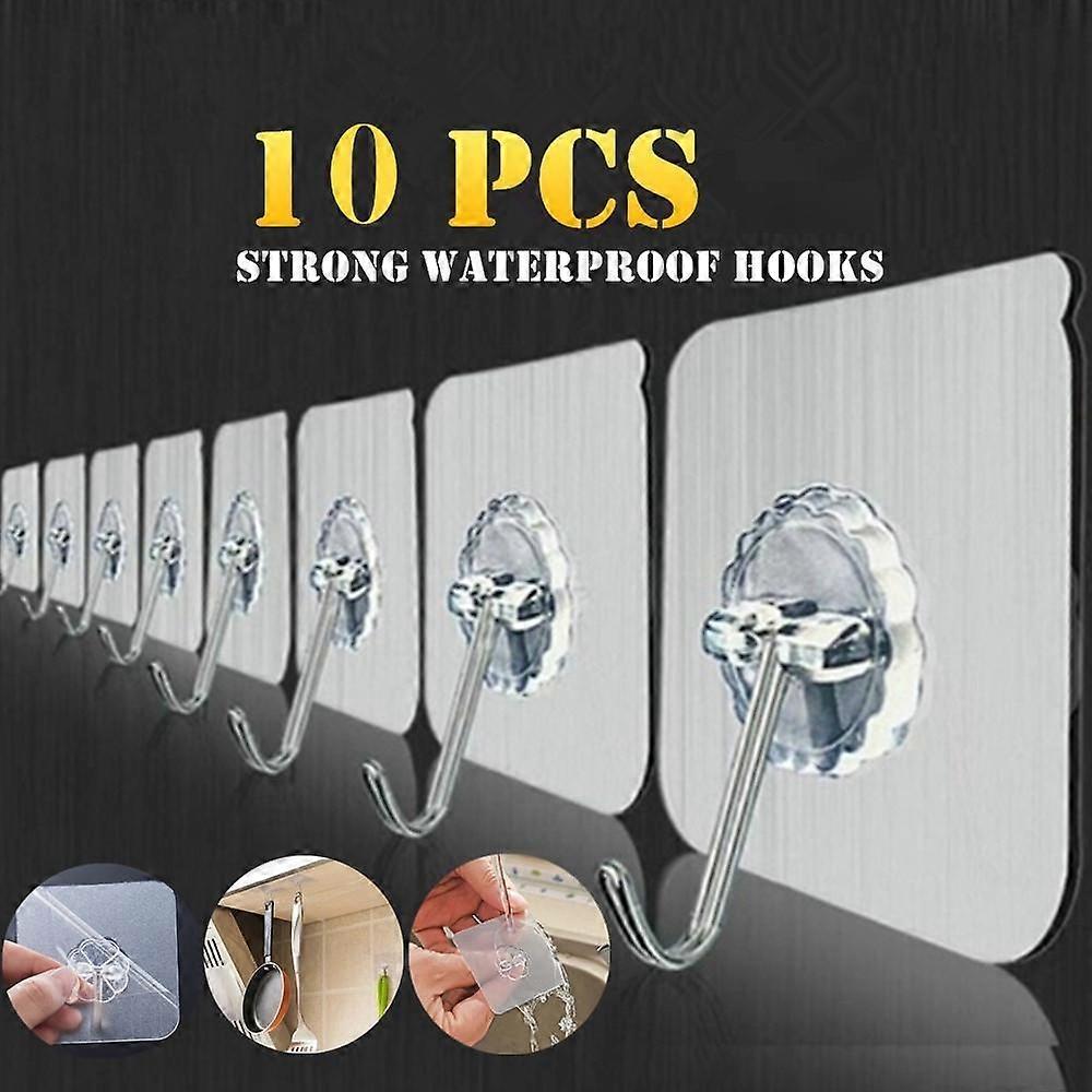 Reusable Sticky Hooks for Kitchen & Bath