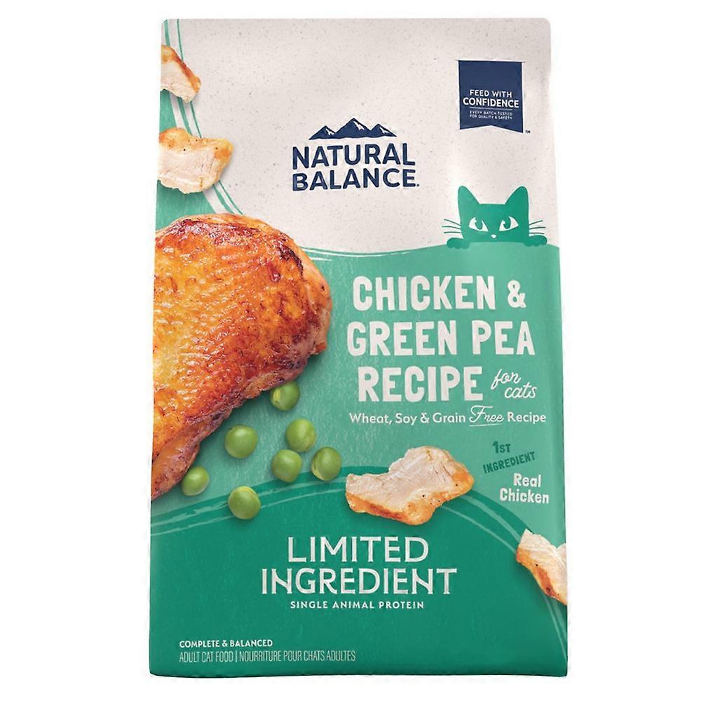 Natural Balance Pet Foods, 限量成分无谷物干猫粮,青豆和鸡肉,4 磅
