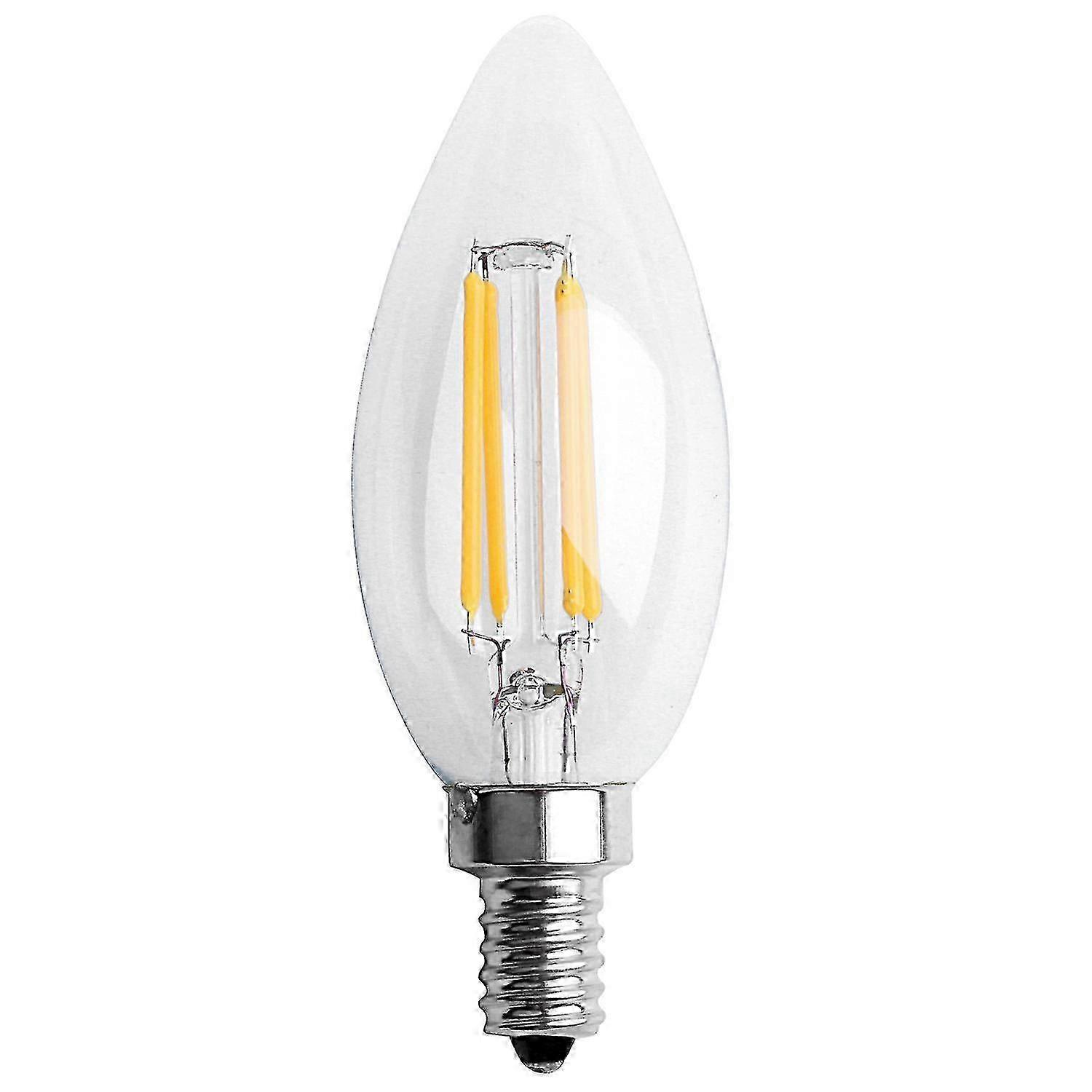 E12 4w Edison Candle Flame Filament Led Light Bulb Lamp 10*3.5cm - JA