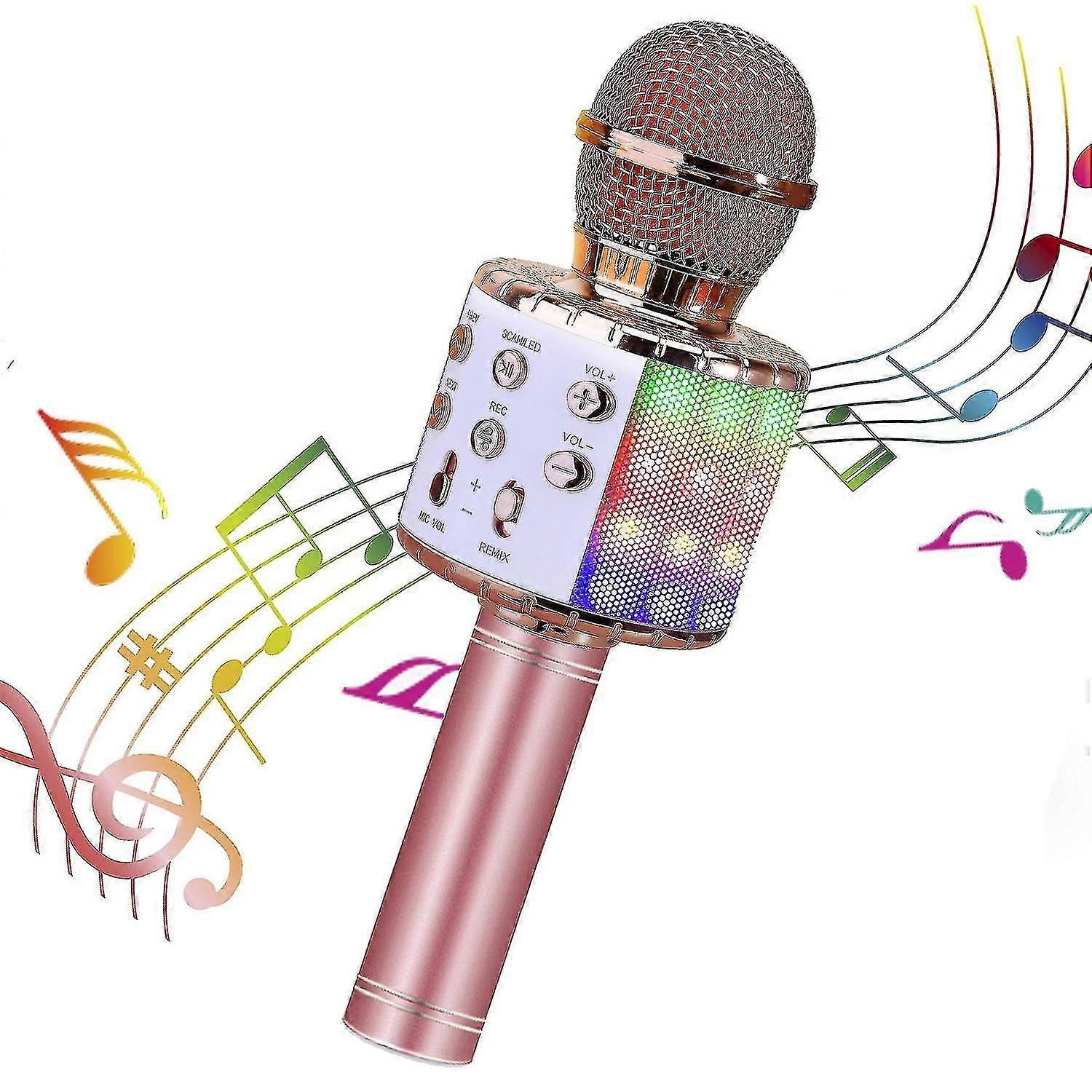 Wireless 4 In 1 Karaoke Microphone, Handheld Portable Karaoke Machine, Home Ktv Player With Recordin