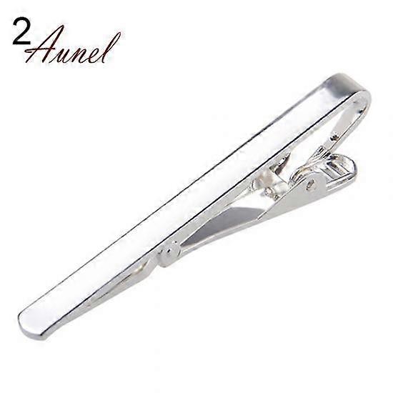 Smart Silver/Gold Copper Chic Necktie Tie Bar Clasp Clip Formal Occasion Clamp Pin