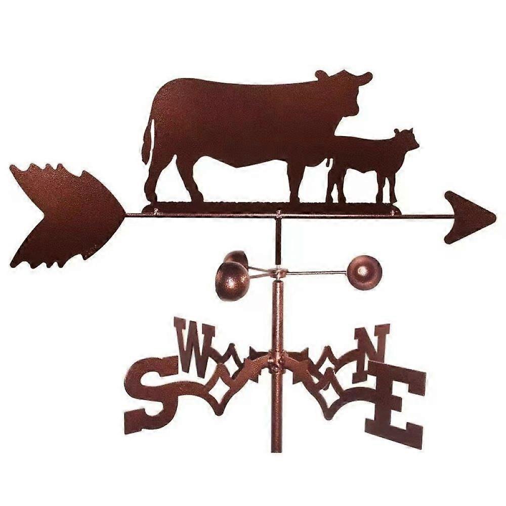 Ανοξείδωτο Αίθριο Weathervane - Μοσχάρι αγελάδας
