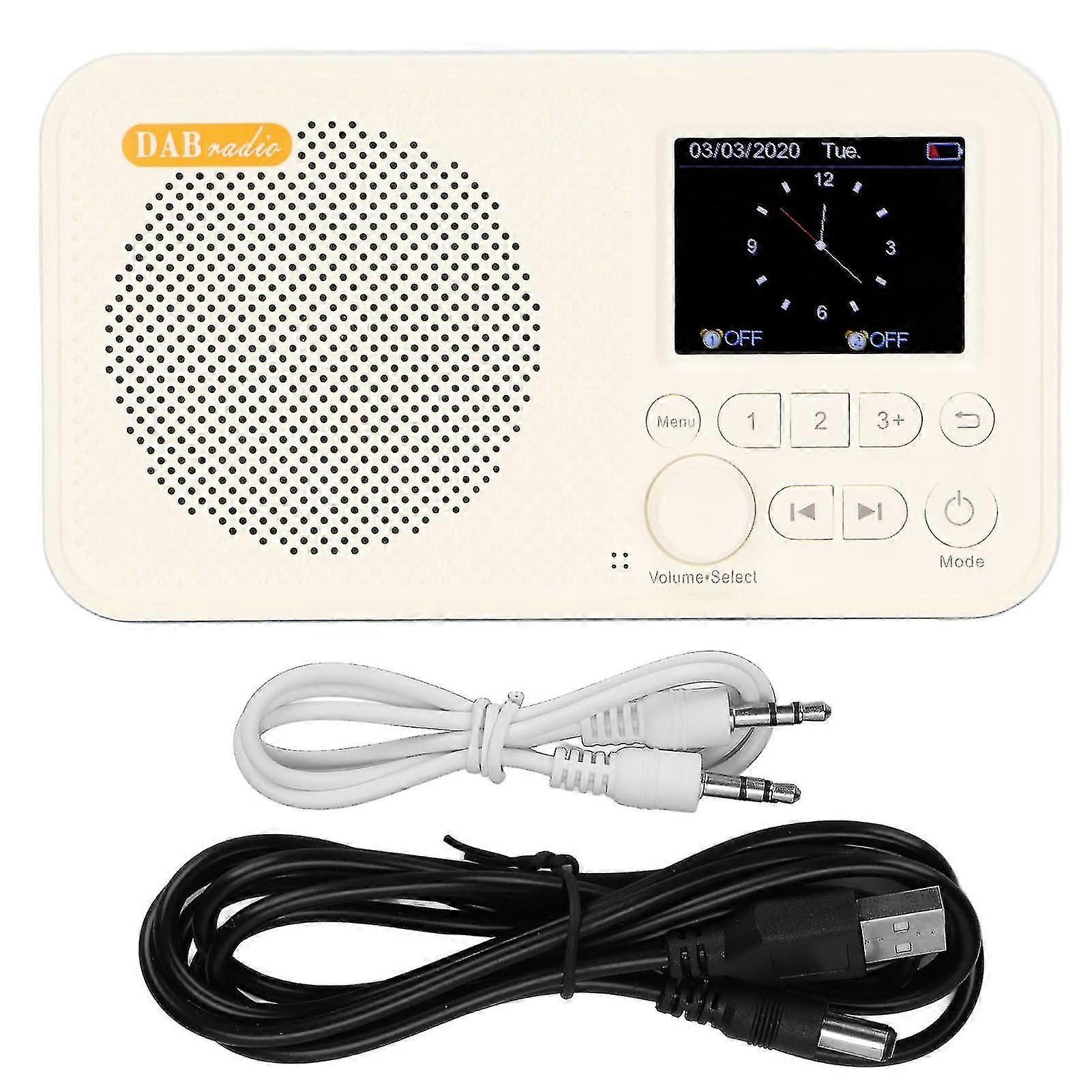 Portable Digital Radio Multifunctional Dab Dab Fm R Radio With 2.4inch Lcd Display Time Setting For Elder Home