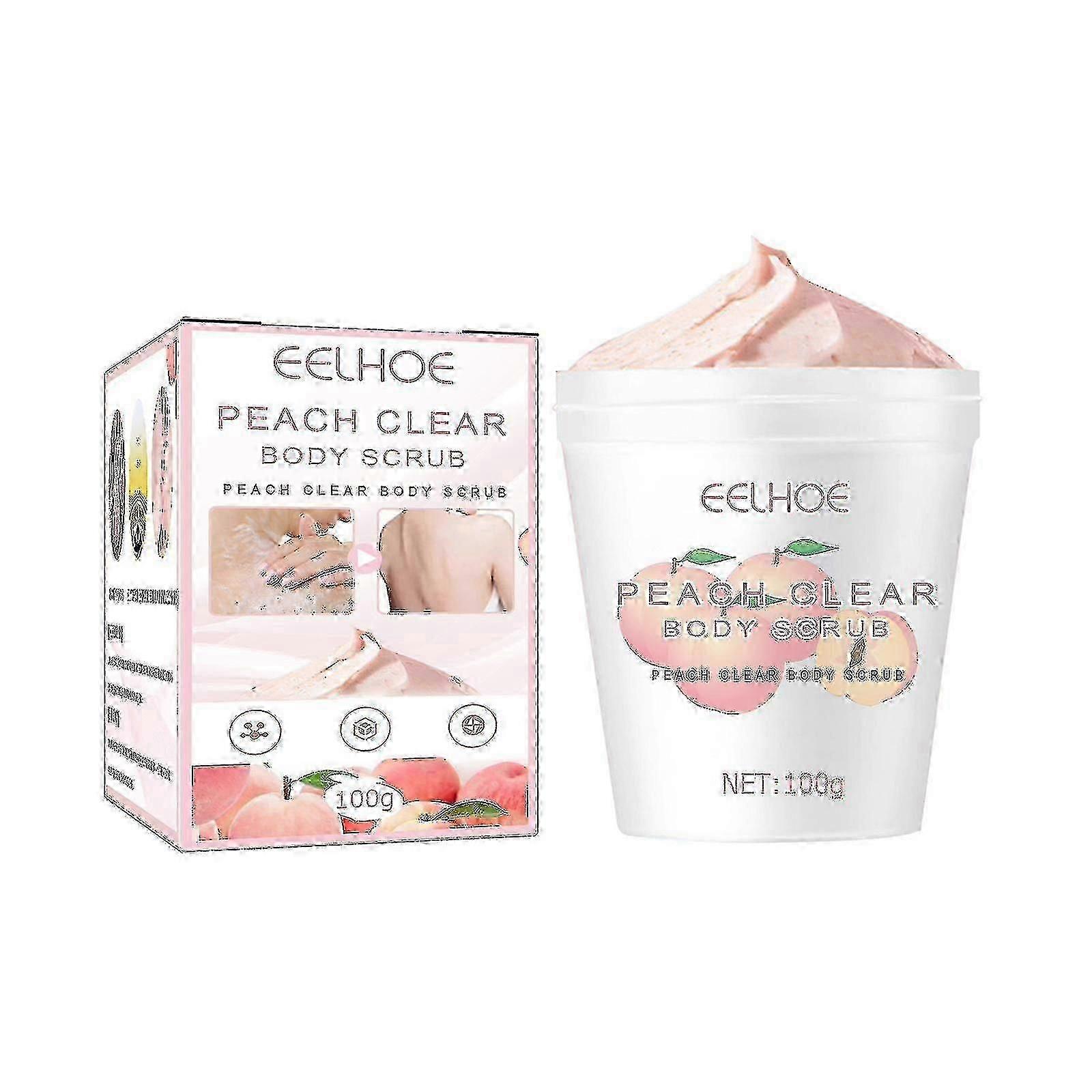 Perzik Scrub Hydraterende Hydraterende Reiniging Verzachting Kippenhuid Geil Wrijven Modder Schat Ijs Scrub -