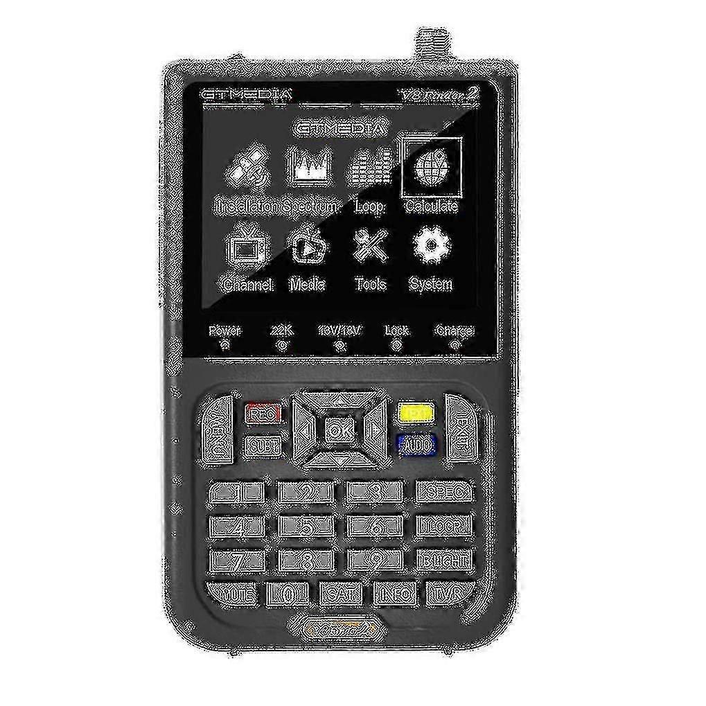 Gtmedia V8 Finder 2 Tv Signal Finder Meter Dvb-s/s2/s2x Signal Receiver 3.5-inch Lcd Dispaly H.264 Auto Calculate Angle 4000mah Battery(without Storag