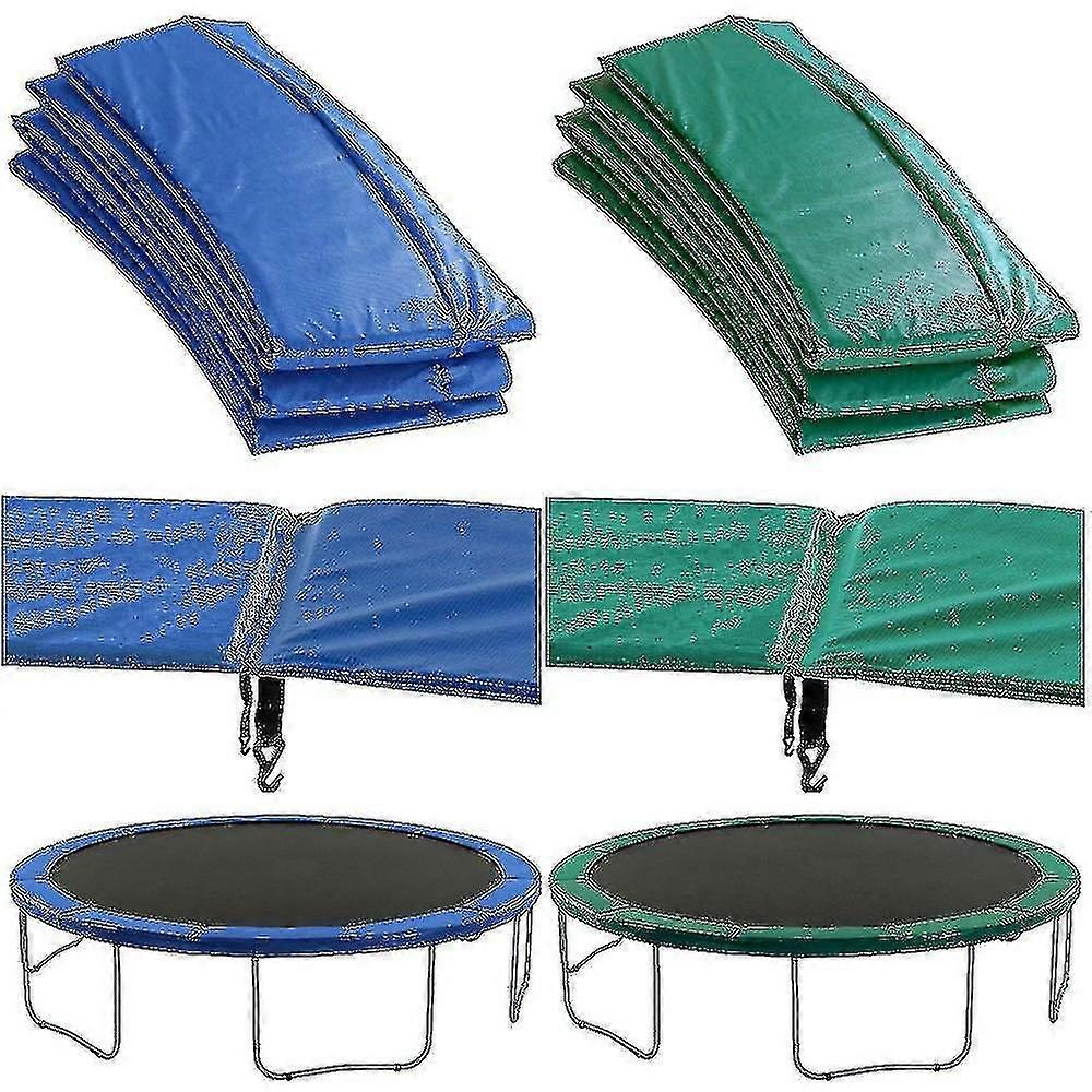 Coussin de sécurité de remplacement de trampoline Premium (couvercle à ressort) | Rembourrage vert ou bleu