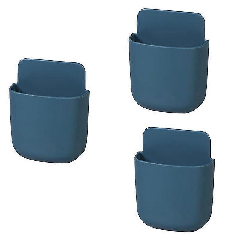 3 قطع جهاز التحكم عن بعد حامل حامل الجدار حاملي الهاتف شحن حاويات تخزين منظم سطح المكتب للمكتب المنزلي