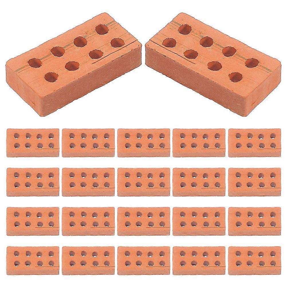 100pcs Simulation Mini Bricks Model Decors Sand Table Decorations Miniature Building Brick Models