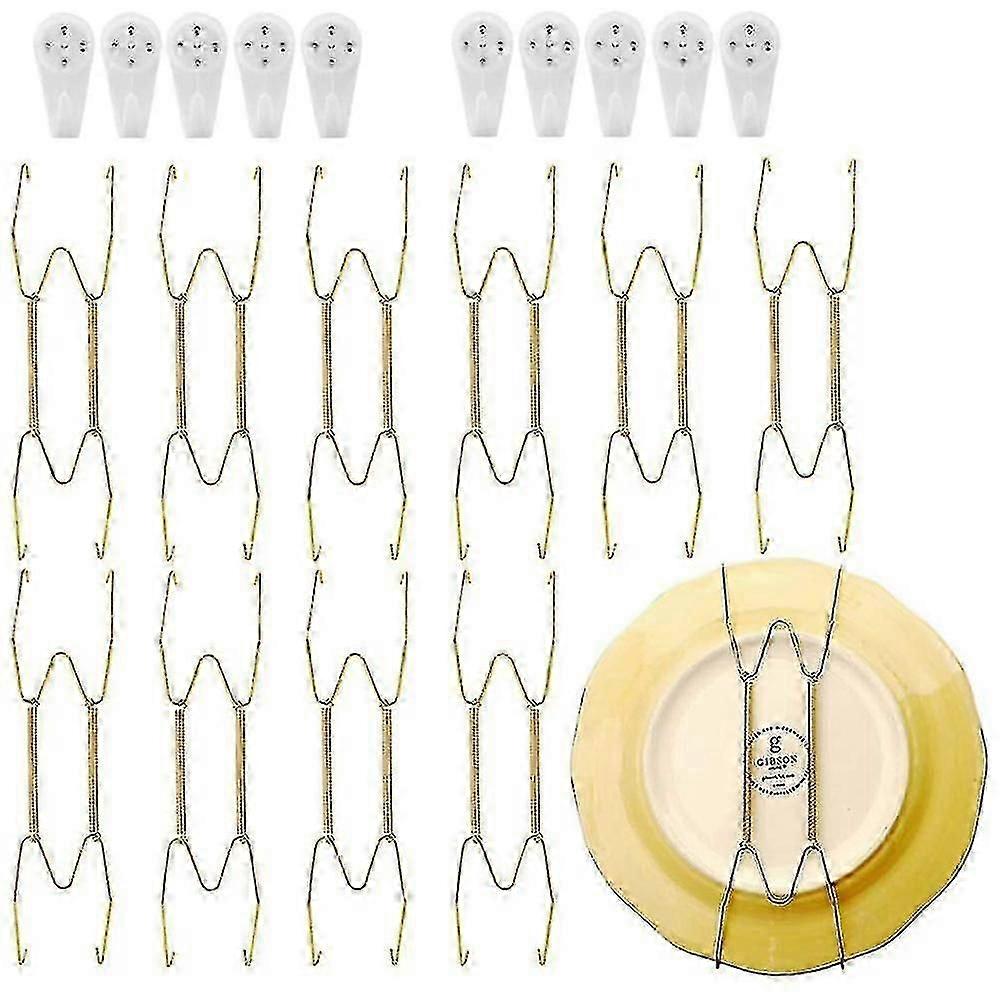 Stainless Steel Plate Hangers For Walls Compatible Decorative Plates Hooks Dish Diaplay Holder With