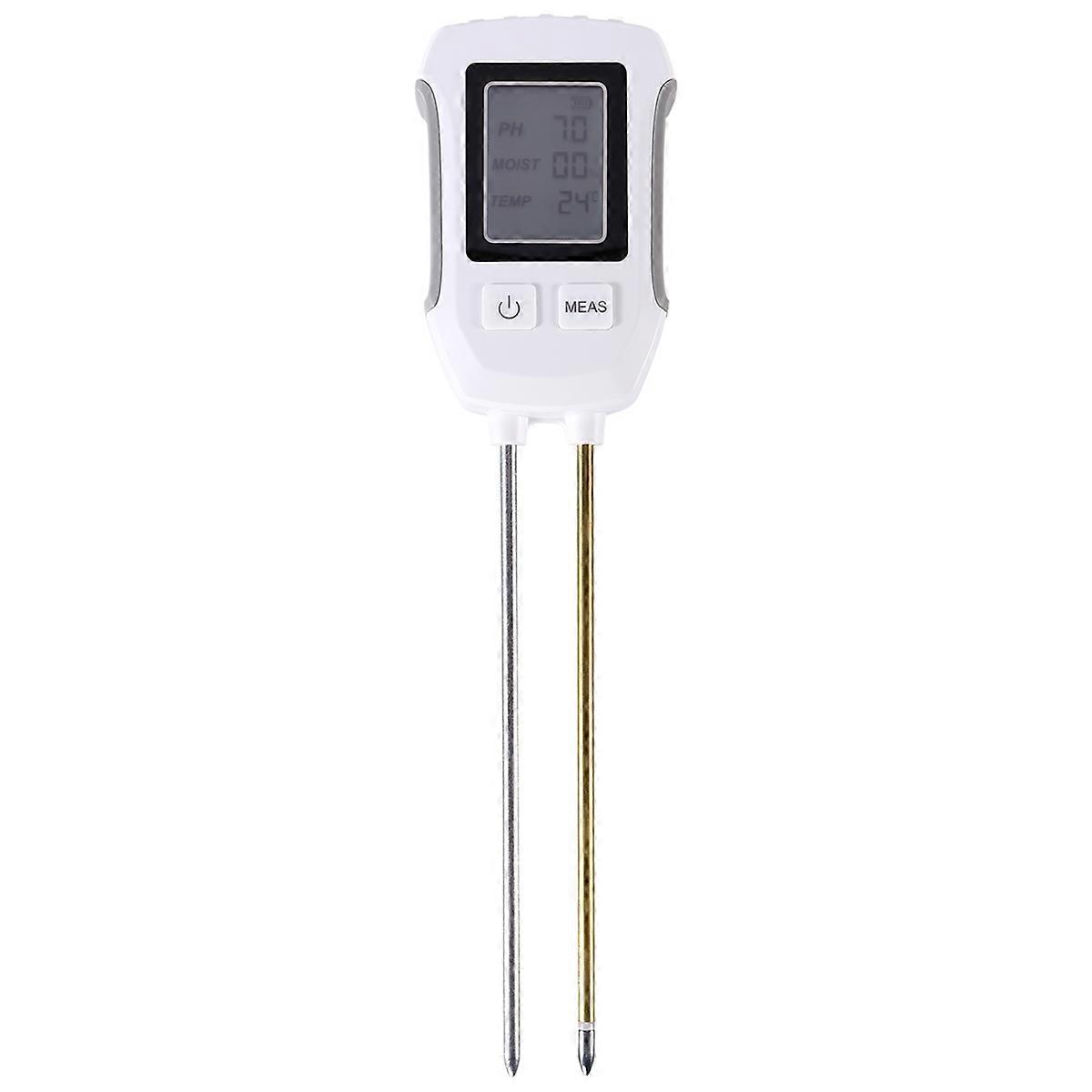 Soil Tester PH/Moisture/Temp Digital LCD Meter Heat- Metal Sensor Humidity Monitor for Flower Plant