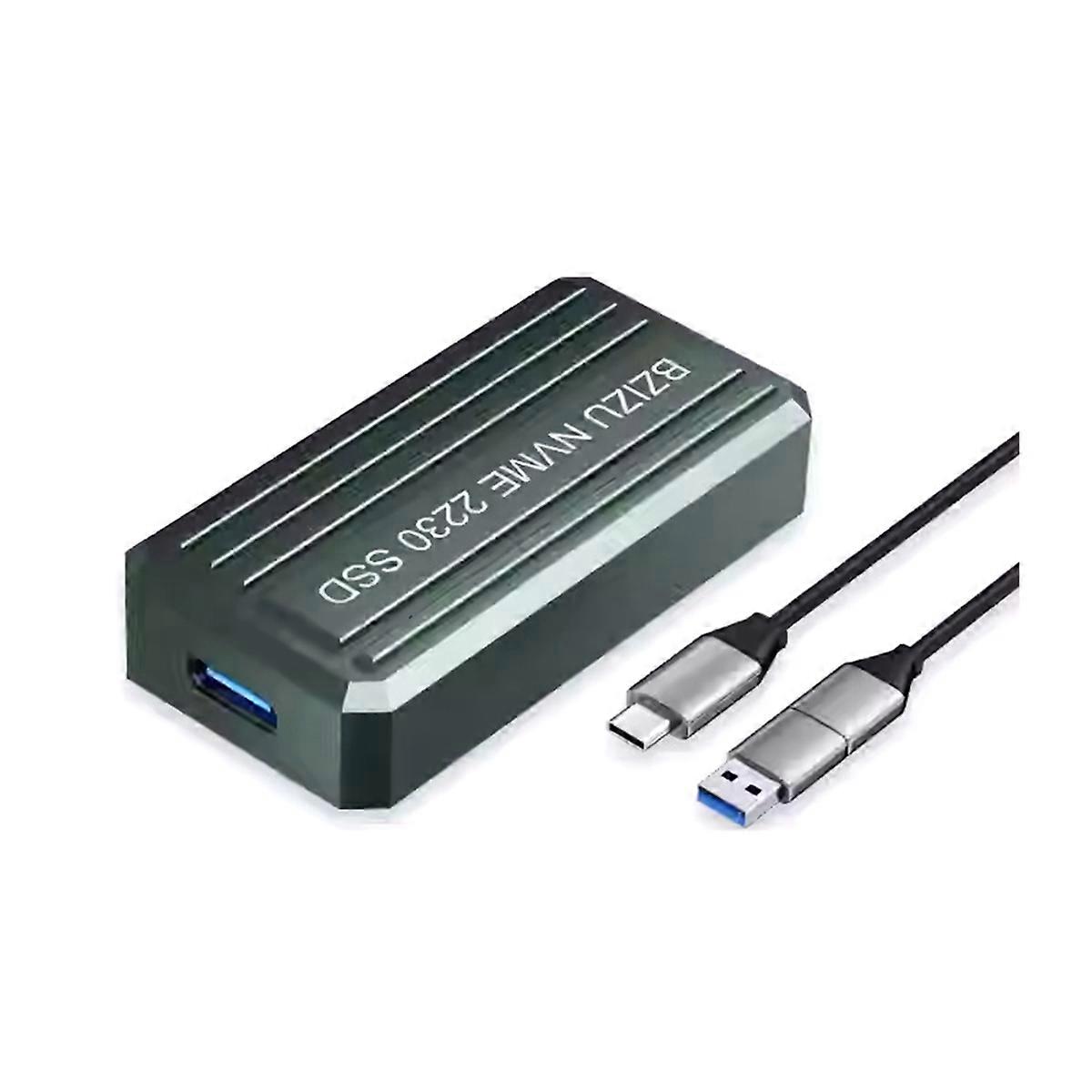 M.2 NVME SSD Case External Enclosure USB3.1 10Gbps NVME Hard Drive Case Adapter Box Supports 2230