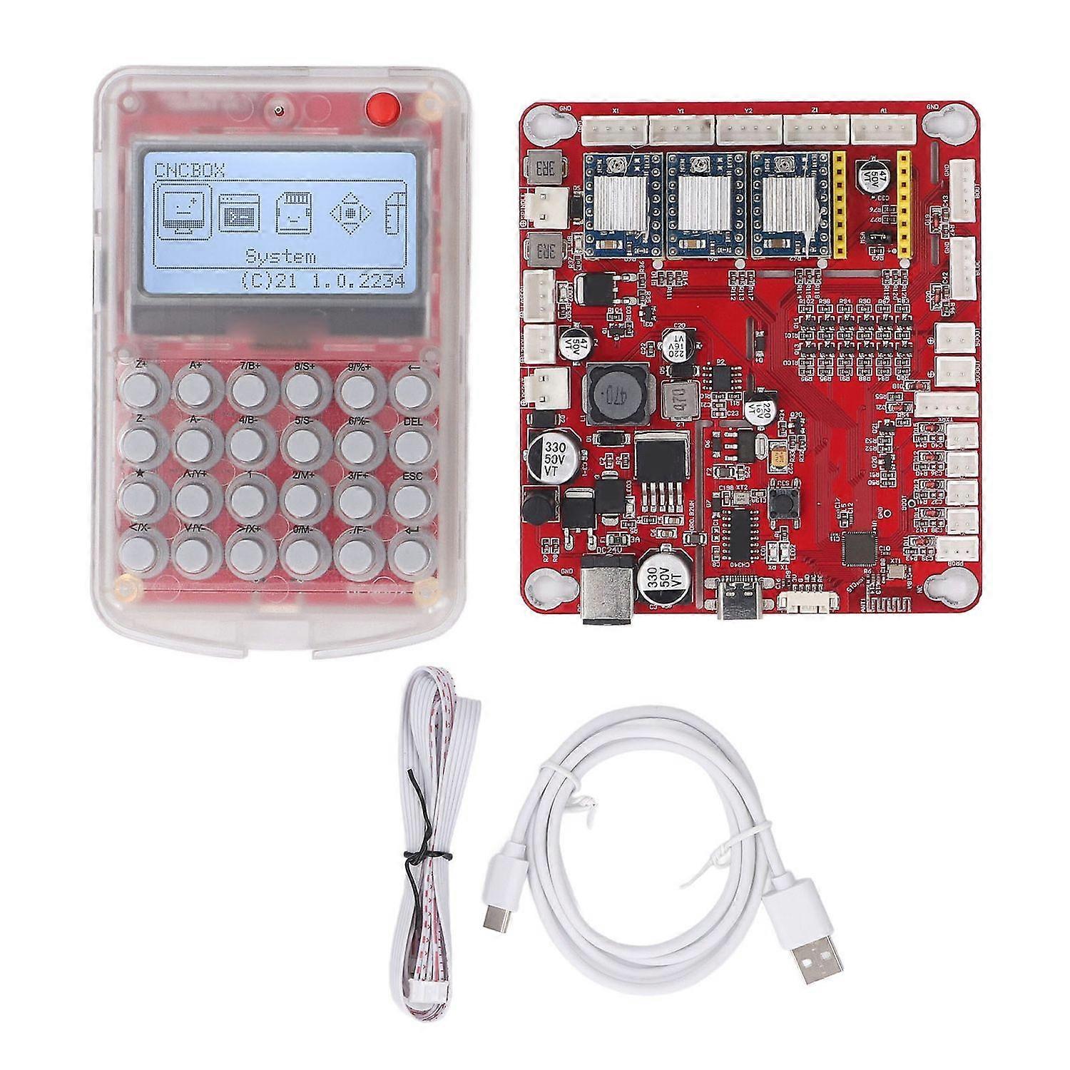Engraving Machine Offline Controller Kit 24 Keys 3 Axes Offline CNC Controller Board Kit 12V-36V
