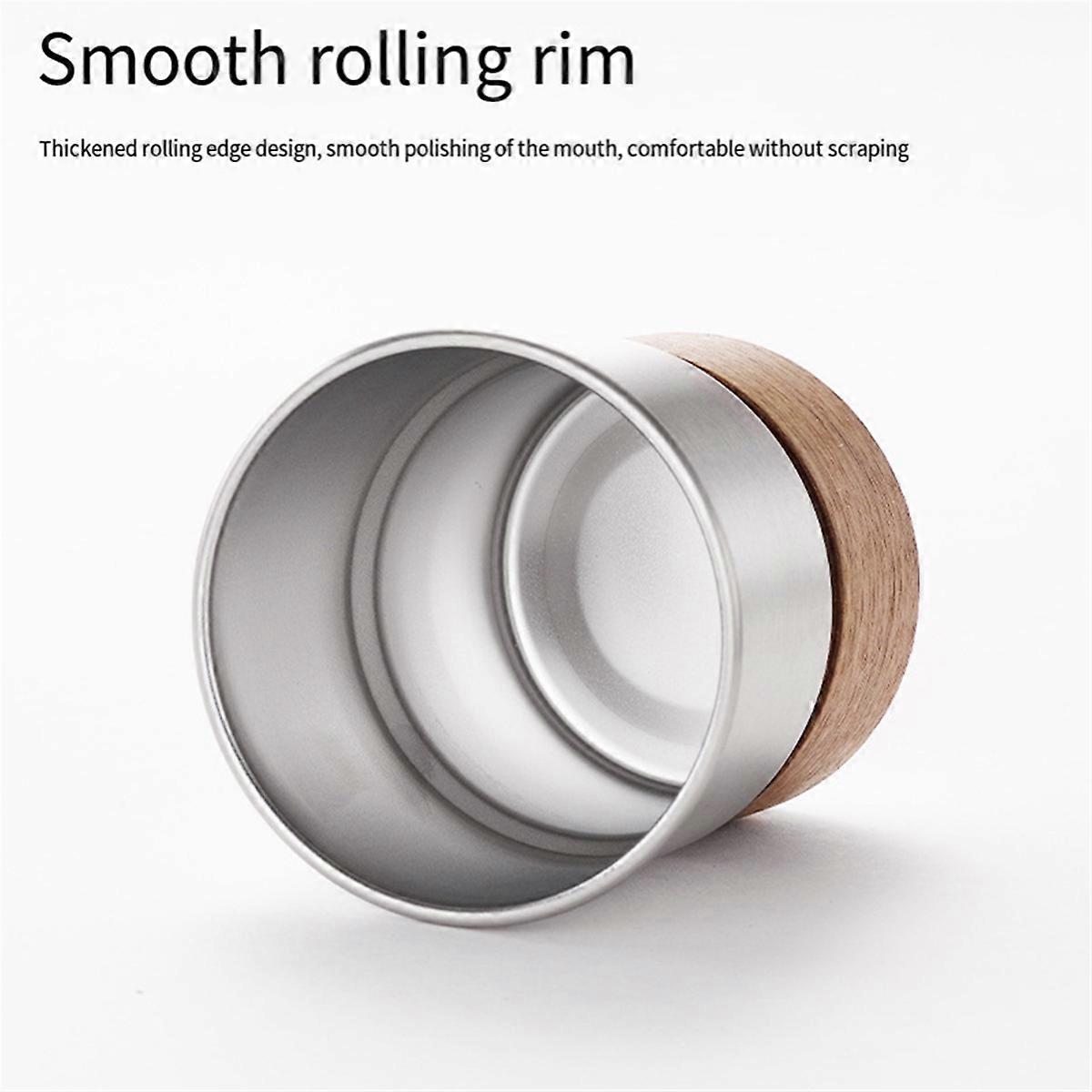 Outdoor Anti-Scalding Camping Cup High-Temperature Coffee Cup Silver