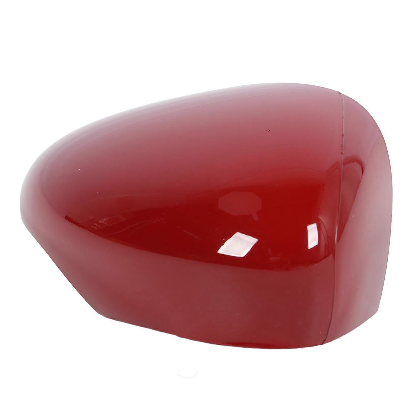 Rearview Mirror Cap Strong Protection Weather Resistant ABS Plastic Wing Mirror Cap for Fiesta 2008 to 2017 Red Right (1594522; 8A6117K746CA)