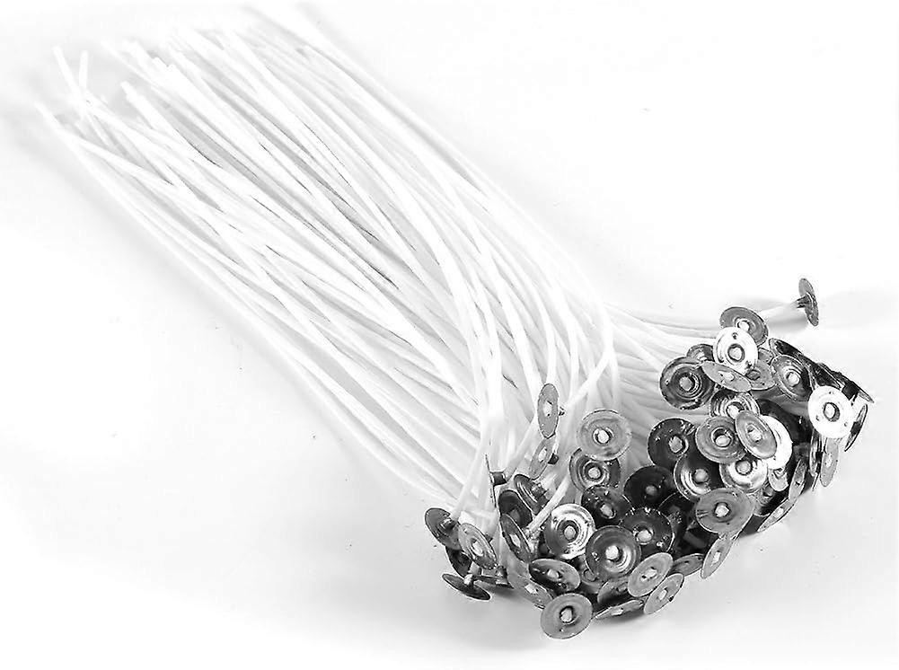 Natural Wax Coated Candle Wicks, Ideal For Candle DIY Projects, With Adjustable Size Options And Non-Toxic Metal Wick Sustainer Tabs, Perfect For