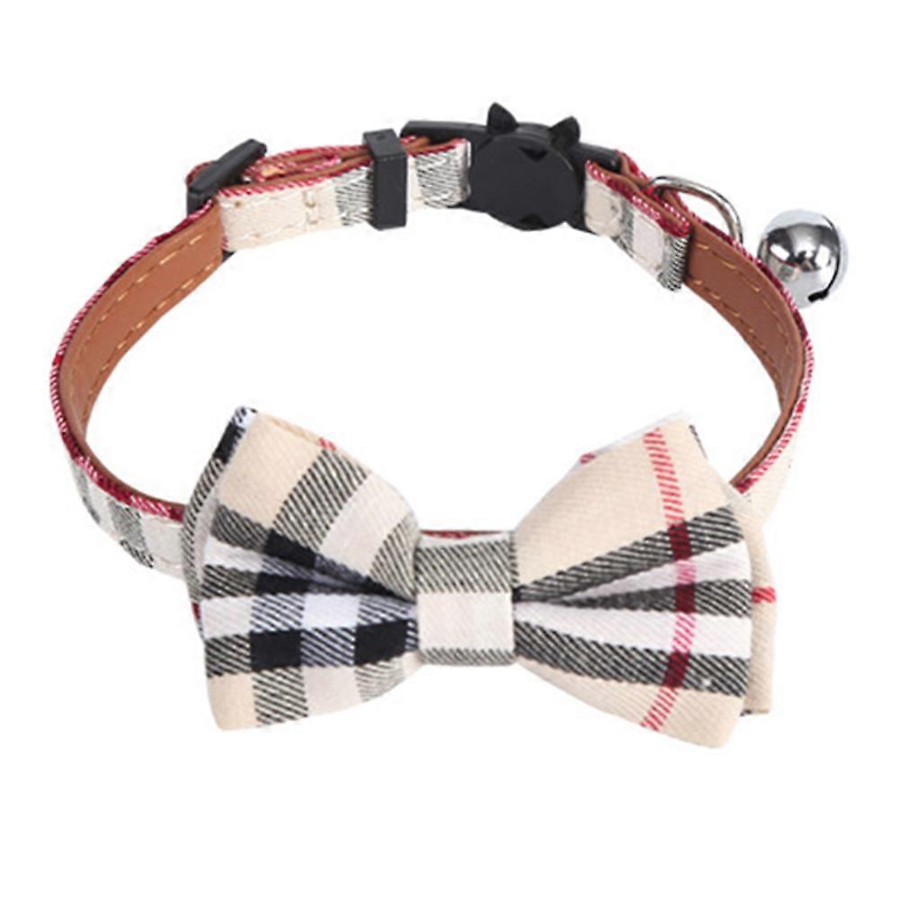 Pet Collar for Style and Security, Adjustable Size for Customized Fit, Soft Material for All-Day Comfort, Plaid Design Adds Character to Your Pet's