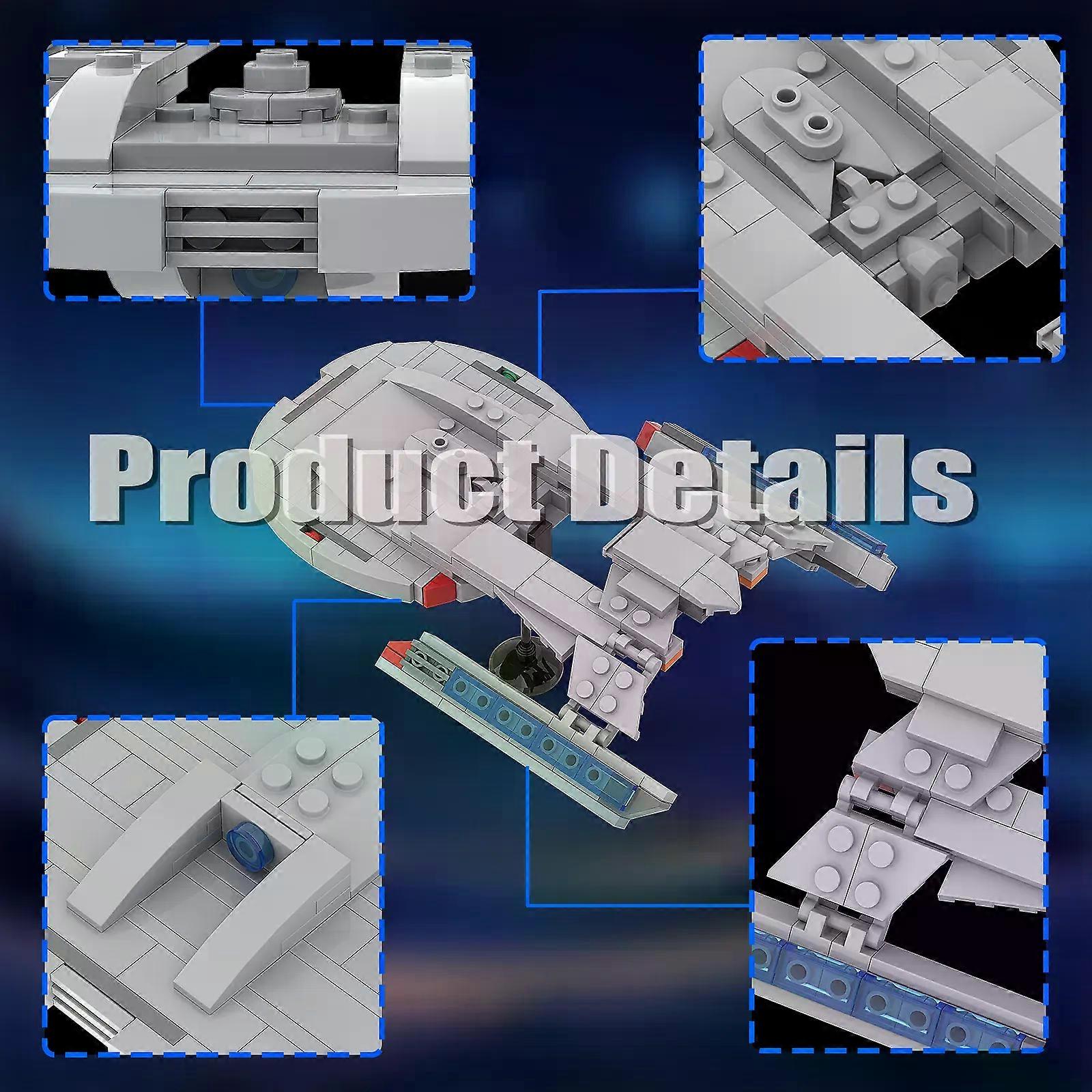 スタースペースシップエンタープライズ NCC-1701 ビルディングブロックモデルキット、スペースシップワールド クリエイティブ 大人用ビルセット(219PCS)